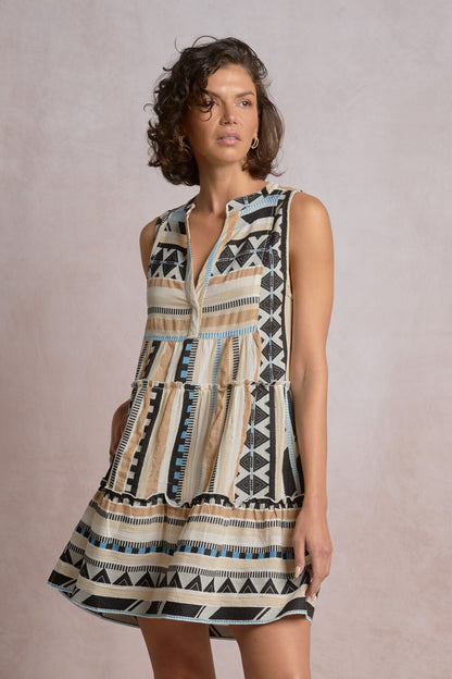 Aztec A-Line Mini Dress