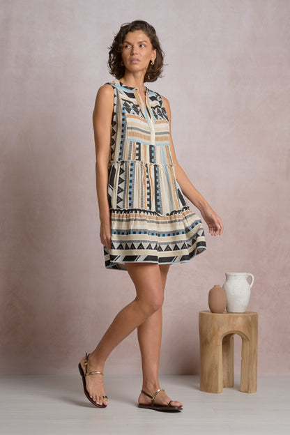 Aztec A-Line Mini Dress