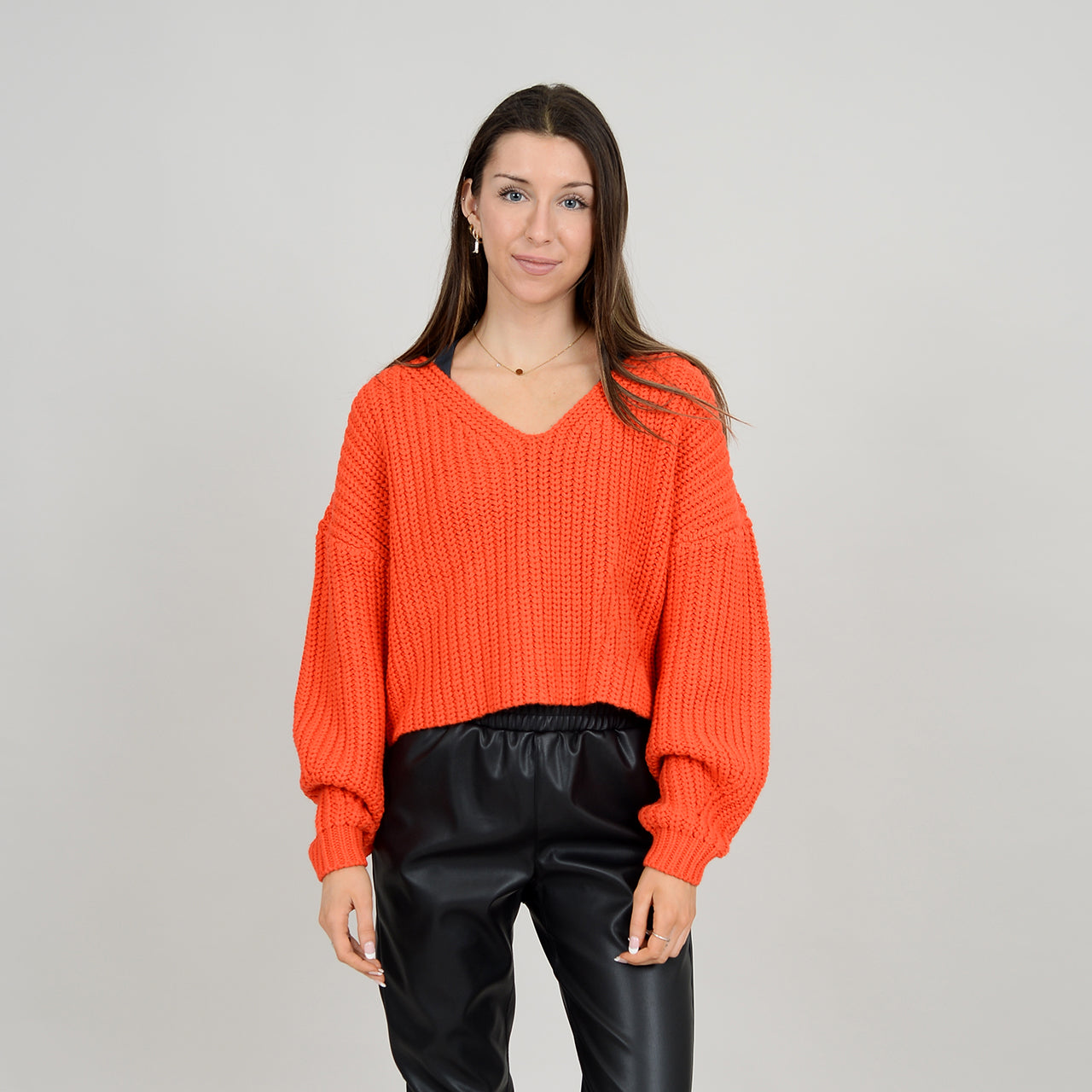 Intense Orange Pullover