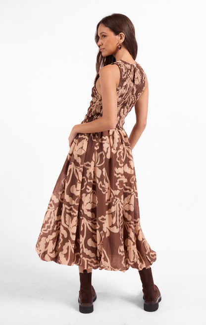 Rustic Charm Midi Dress