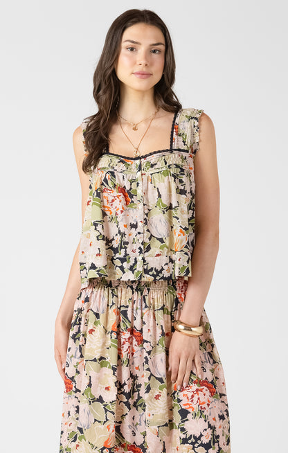Vintage Rose Tank - FINAL SALE