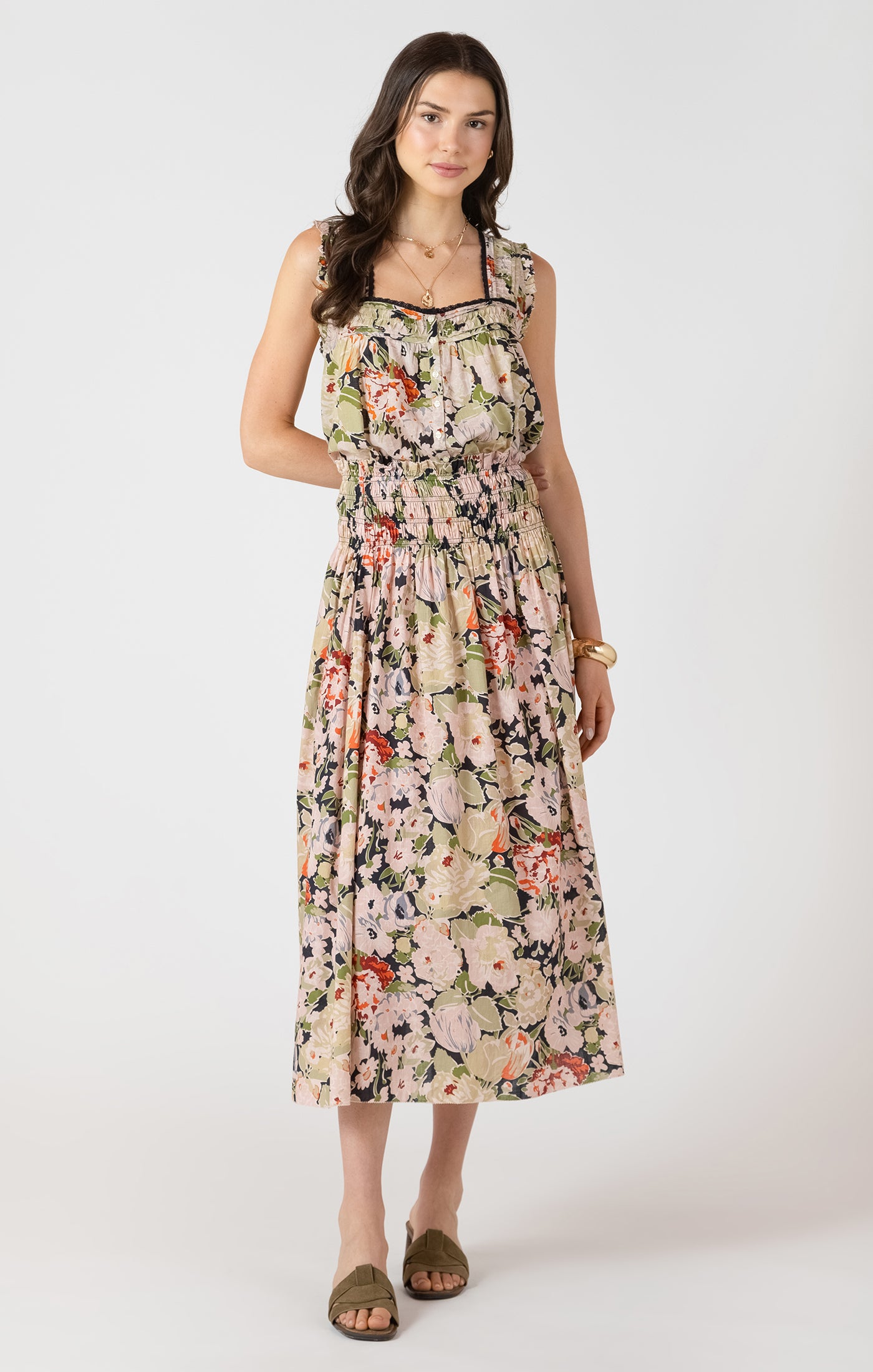 Vintage Rose Midi Skirt - FINAL SALE