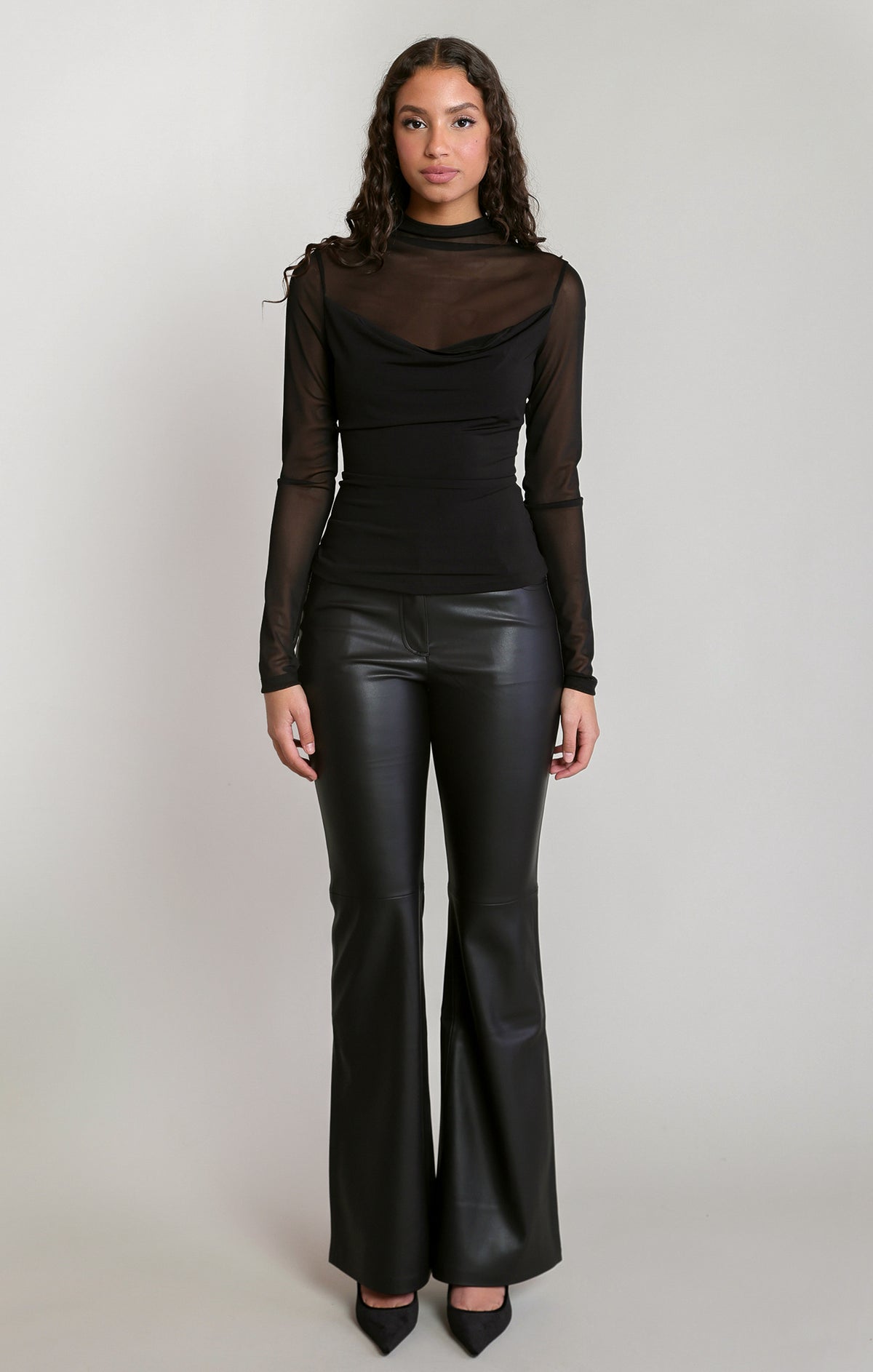 Lennon Faux Leather Flares