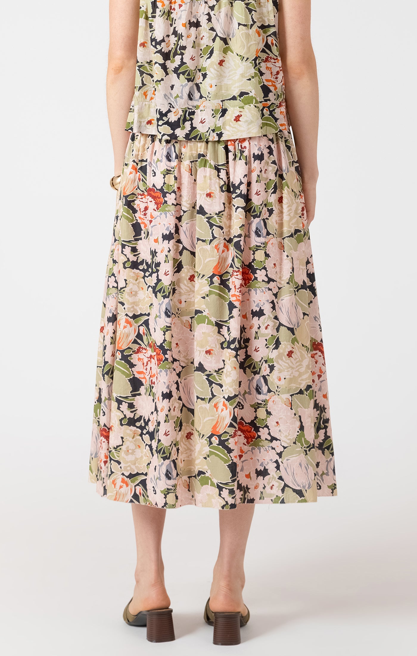 Vintage Rose Midi Skirt - FINAL SALE