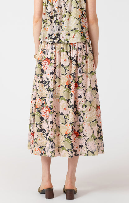 Vintage Rose Midi Skirt - FINAL SALE