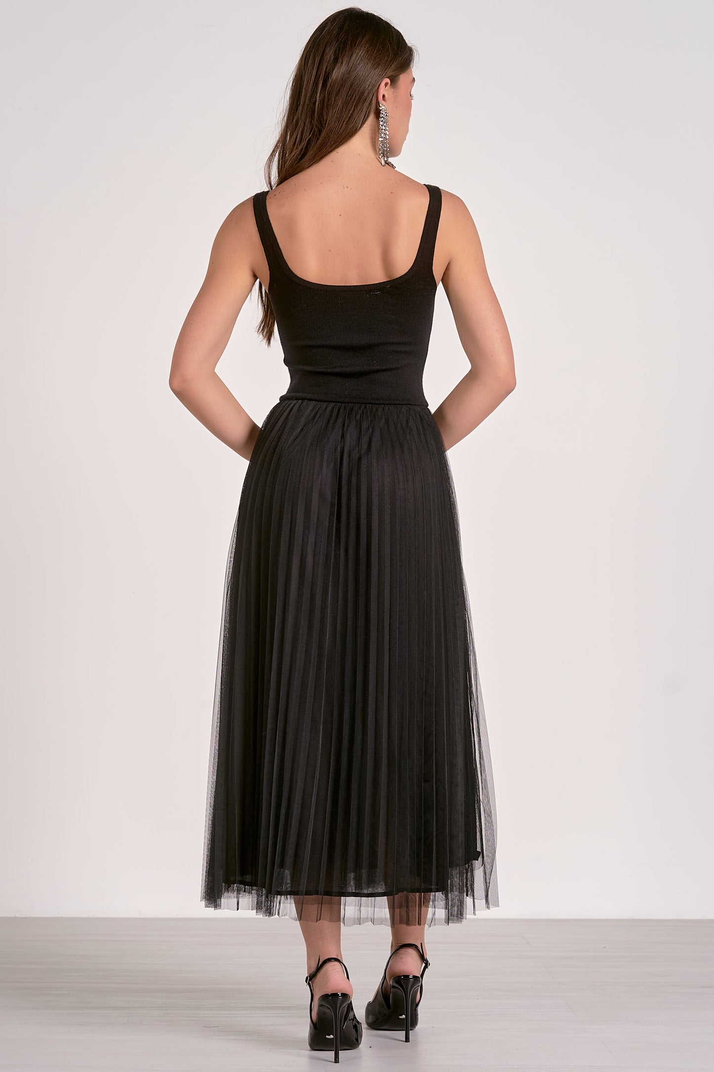 Tulle Skirt Midi Dress - FINAL SALE