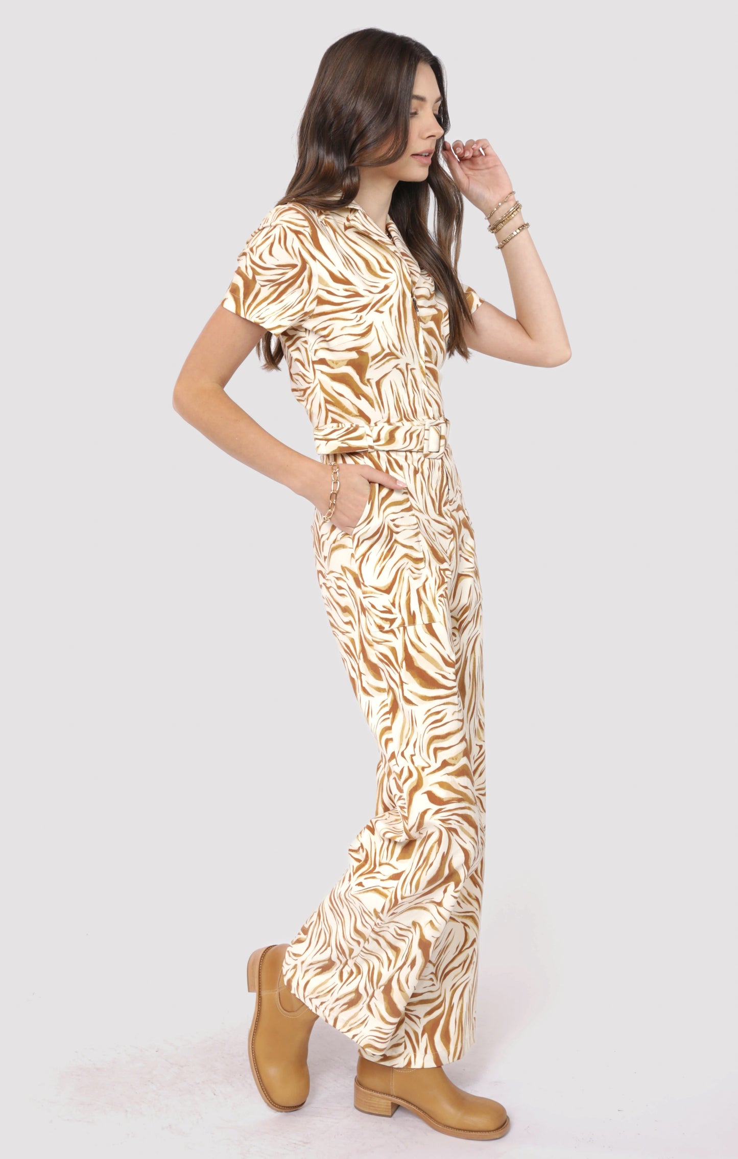 Tiger Stripe Jumpsuit - FINAL SALE