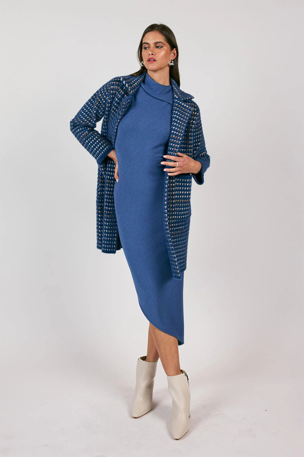 Marceau Houndstooth Coat