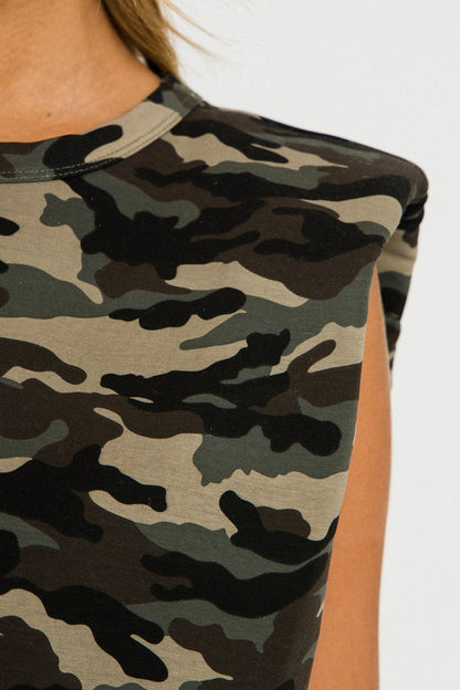 Camo Shoulder Pad Tee