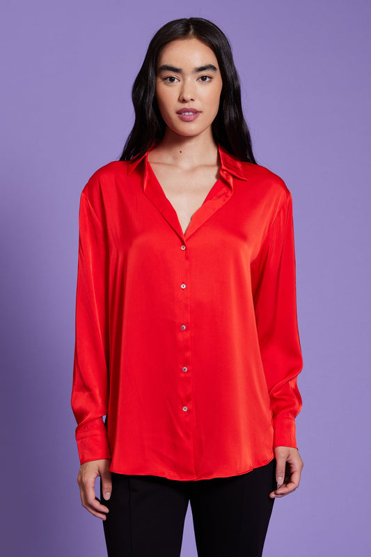 Elena Satin Blouse - FINAL SALE