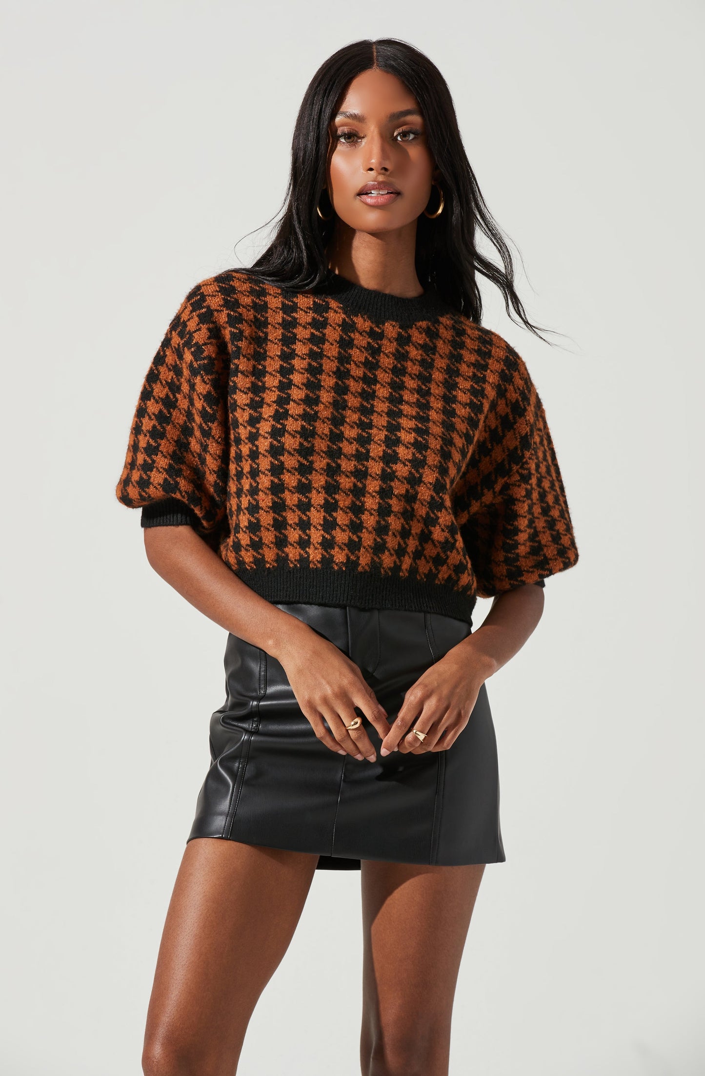 Colette Houndstooth Sweater - FINAL SALE