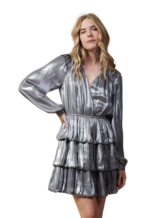 Silver Foil Dress - FINAL SALE