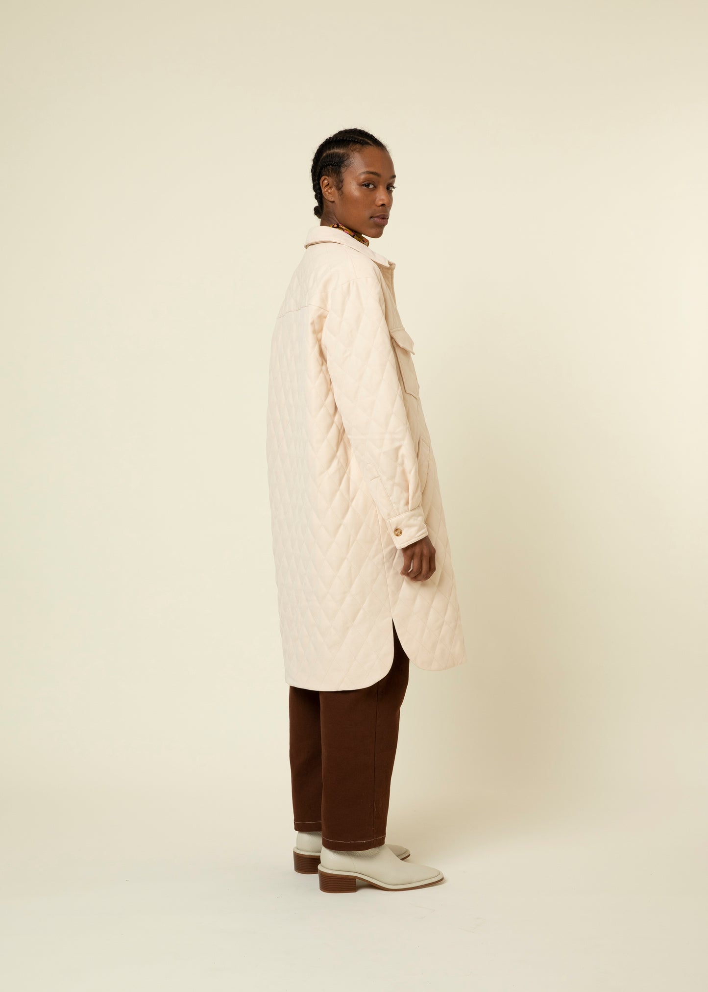 Violaine Quilted Coat - FINAL SALE