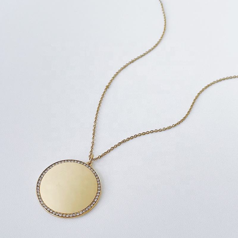 Long Disk Necklace