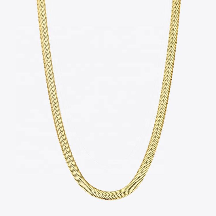 Wide Smooth Chain Necklace