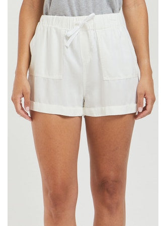 Lyra White Pull On Shorts - FINAL SALE